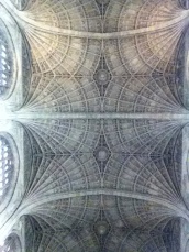The ceiling of King's College Chapel. Isn't it exquisite?