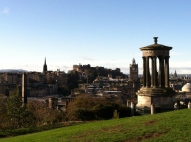 View of the castle and city from Calton Hill